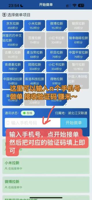 华尔街接码掘金,多号操作+地推网推双模式